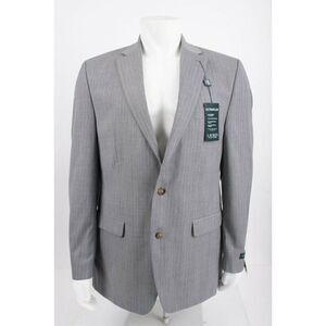 Lauren Ralph Lauren Mens Suit Jacket Blazer Sport Coat Sz 42L Gray Pinstripe NWT
